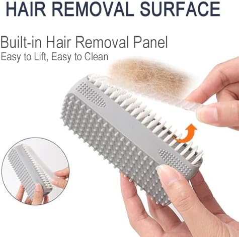 Triangular Wrap-Around Pet Grooming & Bath Brush - Image 3