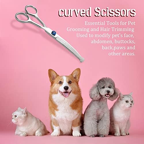 6.5" Right-handed Pet Round-Tip Grooming Stainless steel Safety Grooming - Image 2