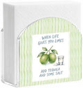 Lime Tequila Quote Print Acrylic Napkin Holder by ENGVZ