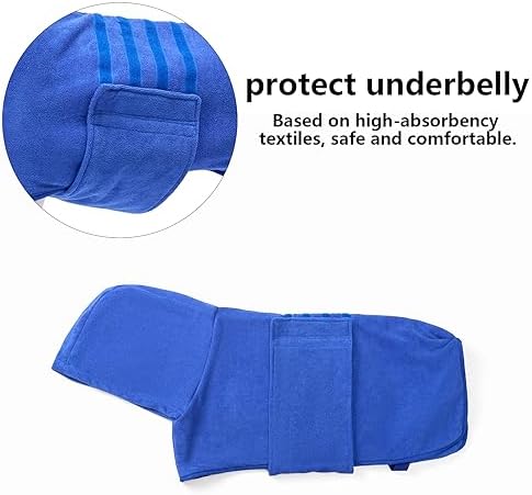 Geyecete Dog Drying Coats with Hood-Dog Towels Absorbent Robe Dry Fast Dog - Image 3