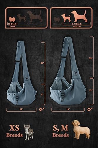 Noah & Paw Dog Sling Carrier for Small Dogs 3-10lb, Dog Sling for Small Dogs - Image 4
