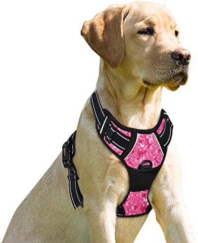 BARKBAY Dog Harness No Pull for Large Dogs Front Back Clips, Dog Vest by BARKBAY