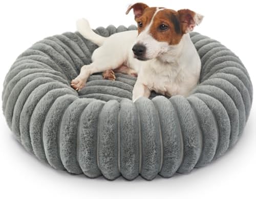 Dog Beds Small Sized Dog Washable Calming Anti-Anxiety Donut Puppy Bed by ZihapgpzpPetSupplies