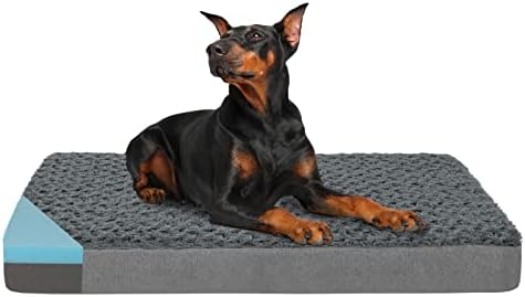 Orthopedic Memory Foam Dog Bed, Cooling Dog Beds by ABETTERLIFEWITHPET