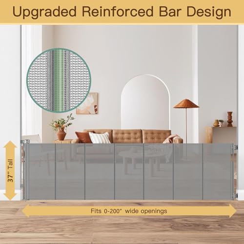 Reinforced 200 Inch Extra Long Baby Gate - Image 2
