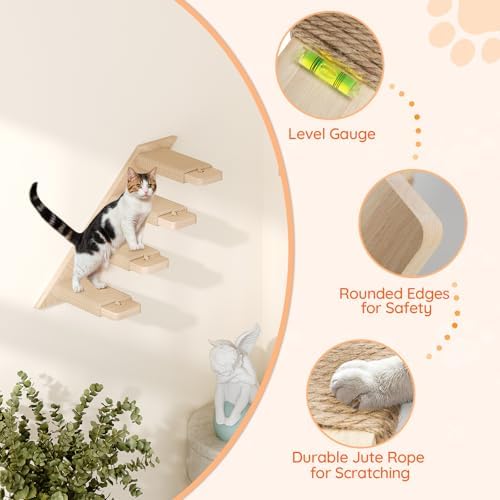 HOOBRO 2 Pack Cat Wall Shelves - Image 6