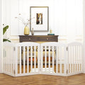 SPIRICH Wooden Freestanding Foldable Dog Gate by SpirichLLC