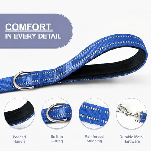 Double Dog Leash Padded Handle 360°Swivel No Tangle Dual Leash - Image 4