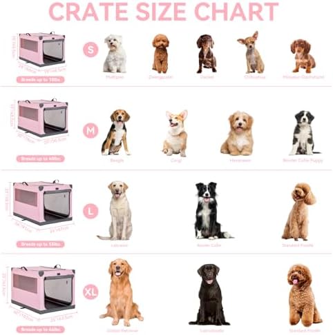 PETSFIT 40" Soft Portable Dog Crate – Patented Spiral Sturdy Frame, Collapsible - Image 2