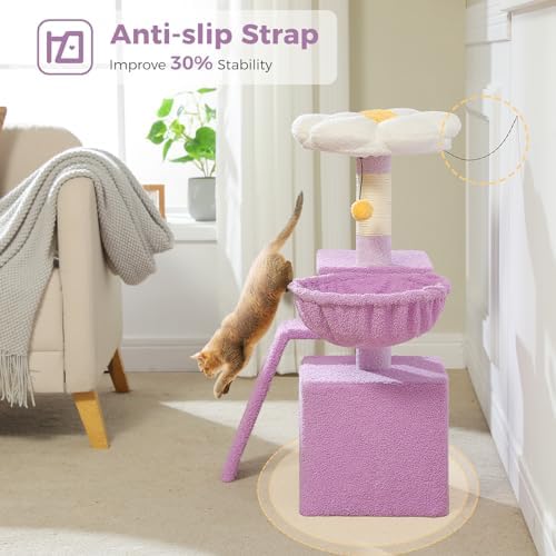PETEPELA Cactus Cat Tree for Kittens & Small Cats, 32in Cat Tower - Image 4