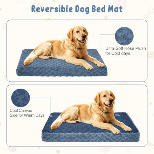 EMPSIGN Dog Bed Mat Crate Pad Mattress, Ultra Soft Pet Kennel - Image 3