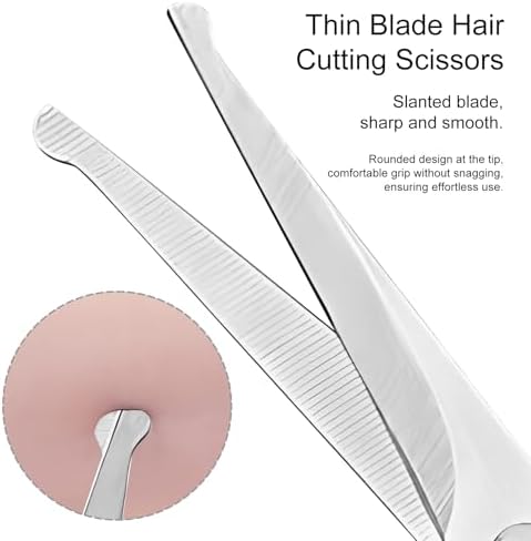 Pet Grooming Scissors Set for Body & Facial Trimming, Durable Stainless Steel - Image 4