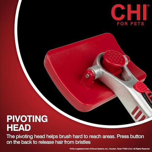 CHI for Dogs Self-Cleaning Slicker Brush, Small Size - Image 4