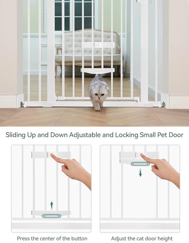Babelio Dog Gate with Cat Door, CatPrivilege II - Image 3