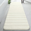 AROGAN Luxury Long Bathroom Runner Rugs 24x72 Inch Bath Rug, Cream White by AROGANAREARUG
