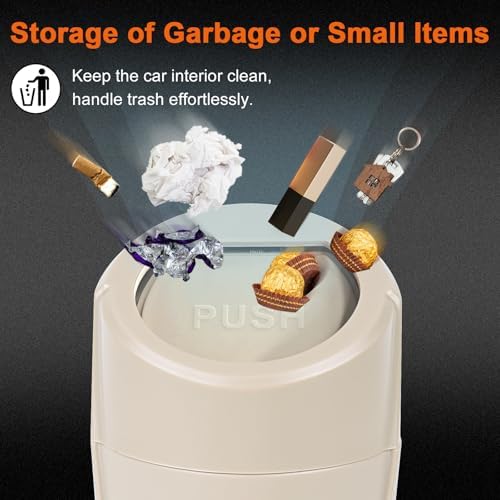 Car Trash Can, 2 Packs Mini Car Garbage Can Cup Holder - Image 4