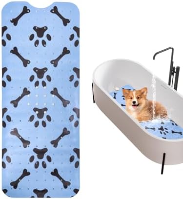 Dog Bath Mat for Tub Non-Slip Pet Bathtub Mat Fast Dry Dog Shower Attachment by Unknown