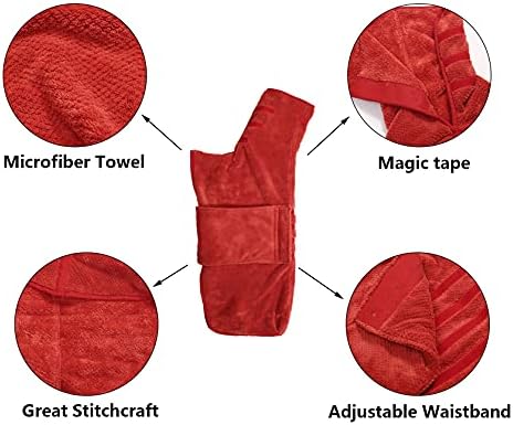 Geyecete Pineapple Grid Fast Drying Super Absorbent Dog Cat Bath Robe Towel - Image 2
