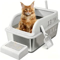XXL Stainless Steel Litter Boxes by GazingMe