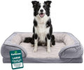Furhaven Cooling Gel Dog Bed for Large/Medium Dogs w/ Removable Bolsters & by FurHaven