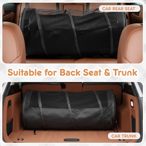 Abbylike Dog Crate for Car, Pet Travel Tube Car Crate Large Kennel, Pet - Image 5