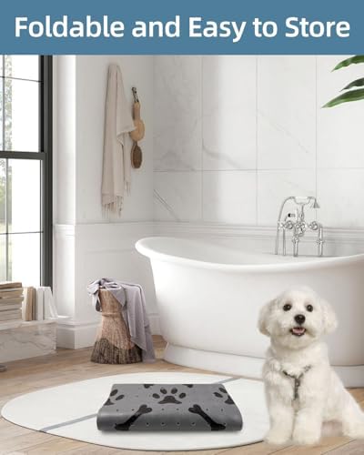 Dog Bath Mat for Tub Non-Slip Pet Bathtub Mat Fast Dry Dog Shower Attachment - Image 5