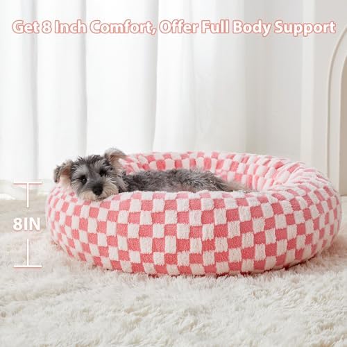 BFPETHOME Small Washable Cozy Donut Dog Beds - Image 3