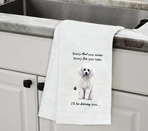 White Poodle Kitchen Towels - Image 3