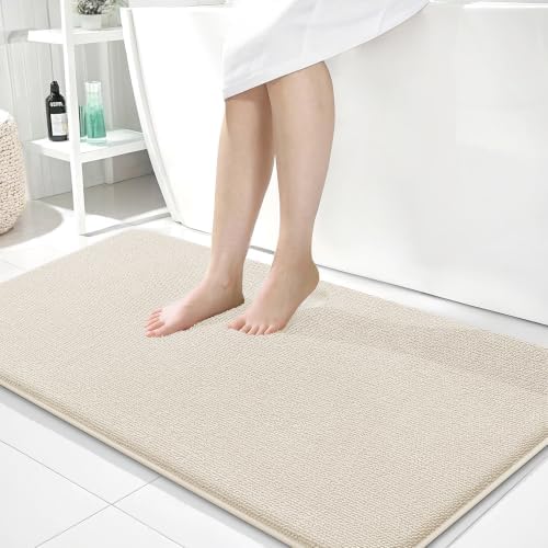 OLANLY Memory Foam Bathroom Runner Rugs 44x24, Absorbent Long Mat by OLANLY