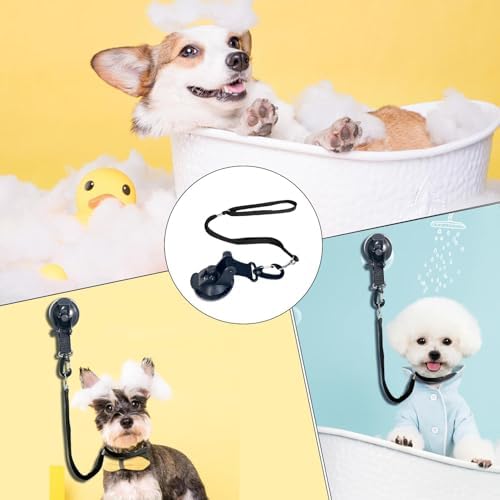 Suction Cup Cat Bathing Tether- Bolts Snapping Swivel, Heavy Duty Tub Wall - Image 4