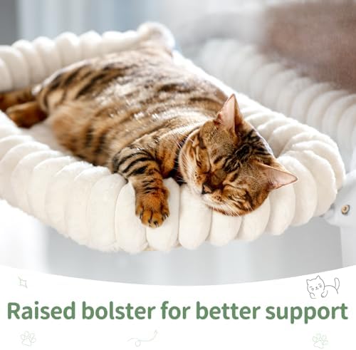 Sunhoo Foldable Cat Window Perch, Large Suction Cup Kitty Hammock - Image 2