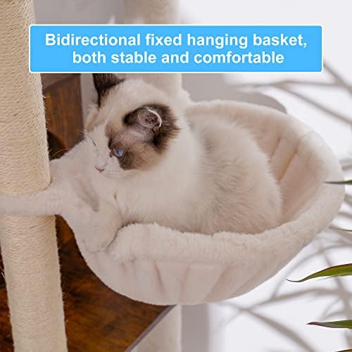 Hey-brother Wooden Cat Tree Tower - Image 4