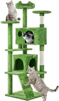 Yaheetech 62in Cat Tree Tower, Double Condo, Scratch Posts by Yaheetech