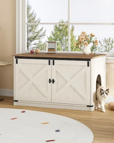 Hzuaneri Cat Litter Box Enclosure, Hidden Litter Box Furniture - Image 6