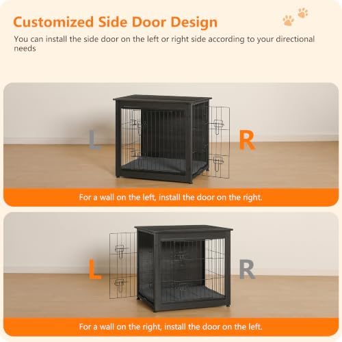DWANTON 27" Dog Crate Furniture, Dog Kennel Indoor, - Image 3