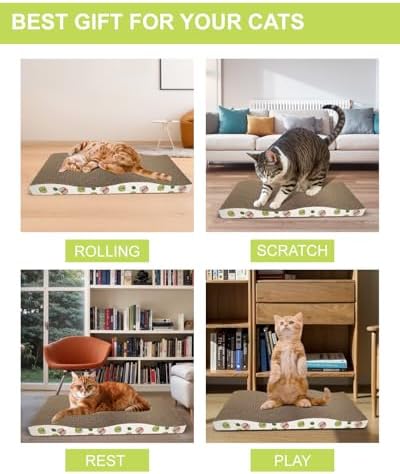 TIMHAKA 8 Pack Cat Scratching Board, Double-Sided Usability, - Image 7