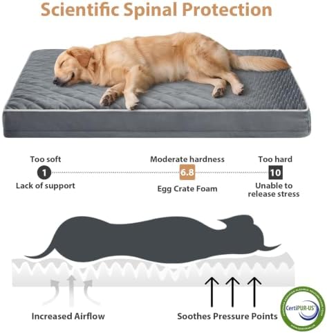 WNPETHOME Orthopedic Waterproof XL Dog Bed - Image 3