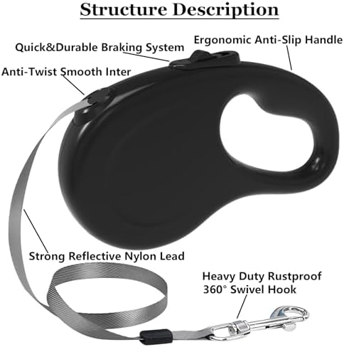 Retractable Dog Leash for Small Medium Dogs - Image 3