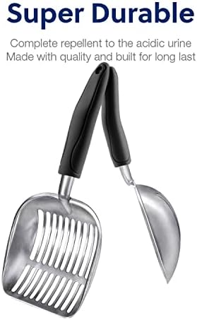 WePet Cat Litter Scoop, Aluminum Alloy Sifter, Kitty Metal Scooper, Deep Shovel - Image 5