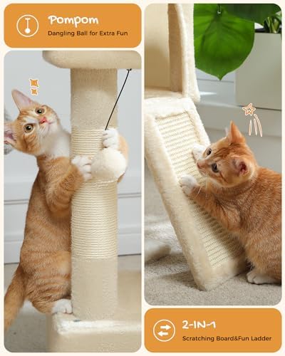PAWZ Road 30" Cat Tower, Small Cat Tree - Image 3