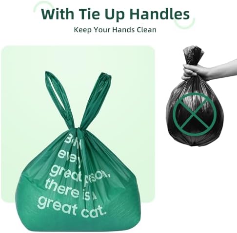 270 Count Cat Poop Bags with Handles, Disposable Litter Bags - Image 2