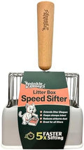Cat Litter Scoop, Metal Litter Scooper – 5X Faster No-Shake Sifting Design by SprinkleSweep