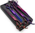 Moontay Professional 7" Dog Grooming Scissors Set 4PCS by Moontay