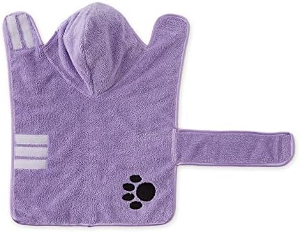Bone Dry Pet Robe Collection, Embroidered Absorbent Microfiber Bath Robe - Image 3