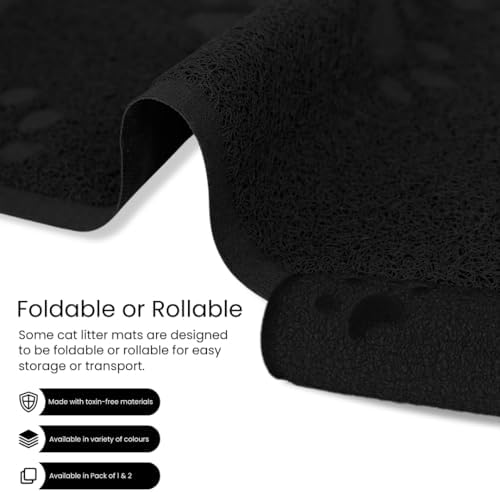 Andalus Extra Large Cat Litter Mat, Non-Slip & Easy to Clean Cat Litter Box Mat - Image 6