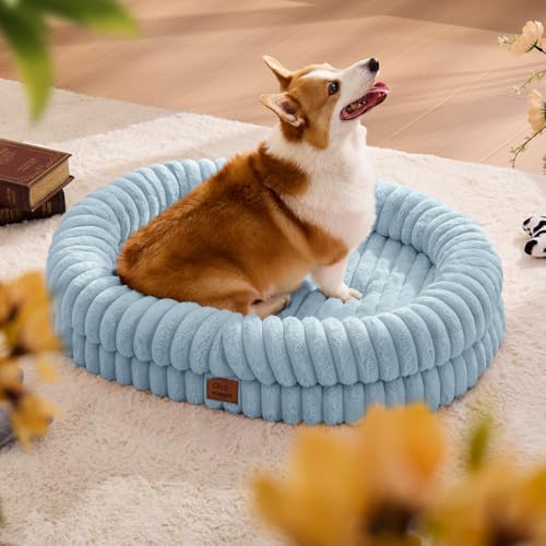 ChiXnuggle Orthopedic Dog Bed, Washable Cover, Faux Fur Bolster Pet Couch - Image 3