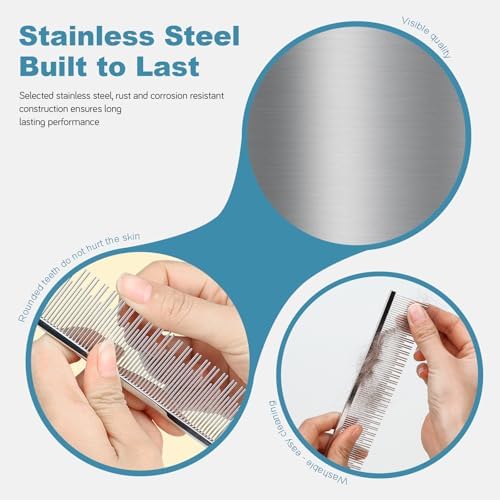 6 Inches Stainless Steel Pet Comb - Image 6
