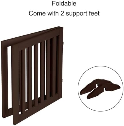 unipaws 24”H Free Standing Pet Gate - Image 4