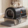 OLIXIS Stainless Steel Enclosed Litter Box by OLIXIS