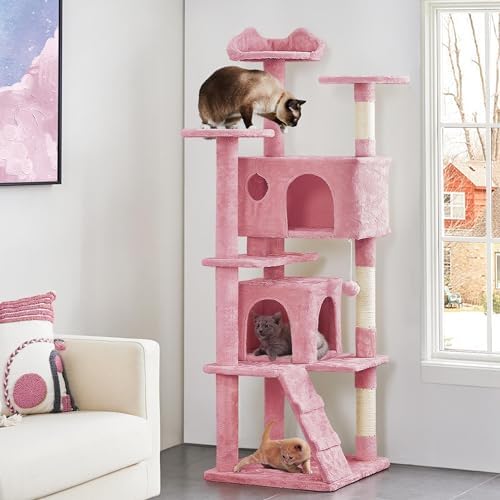 Yaheetech 70in Multi-Level Sturdy Cat Tree, Sisal Scratching Posts - Image 2